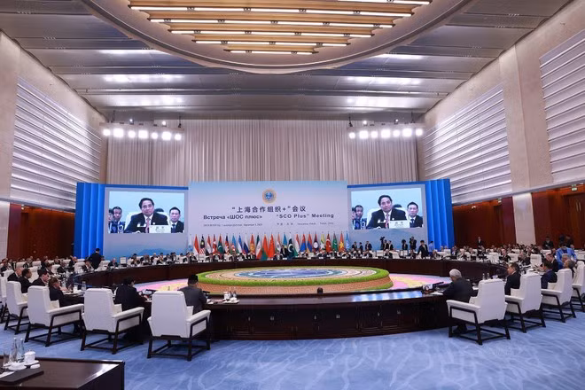 En la Cumbre ampliada de la Organización de Cooperación de Shanghái 2025 (OCS+). (Foto: VNA)