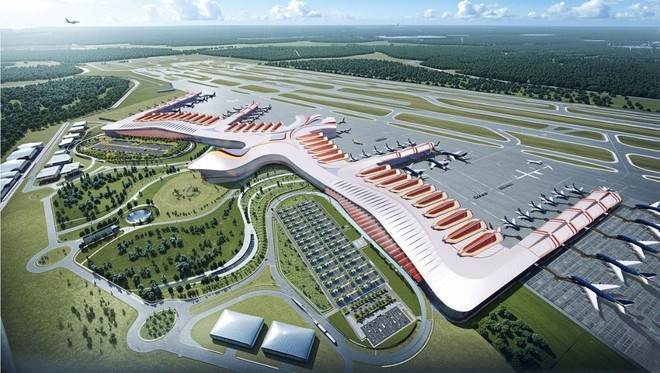 La terminal T2 del aeropuerto internacional de Phu Quoc estará diseñada con inspiración en la imagen de Fénix. (Foto: https://vneconomy.vn)