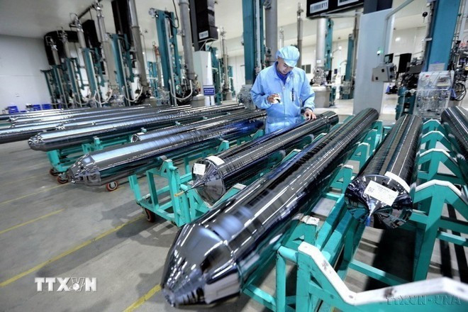 En una empresa en Vietnam. (Foto: VNA)