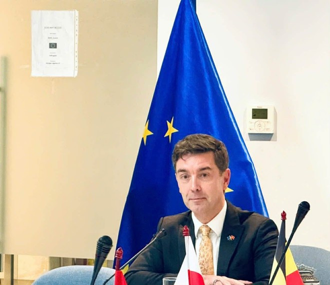 El embajador de la UE en Vietnam, Julien Guerrier. (Foto: VNA)