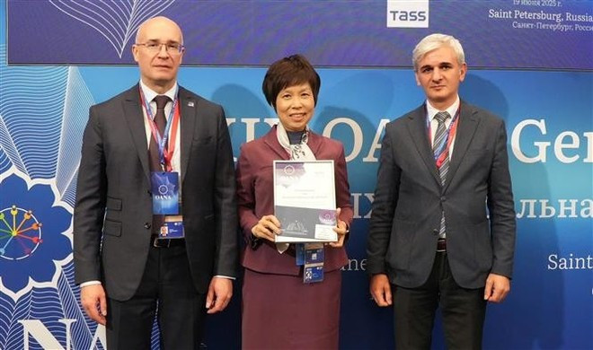 VNA recibe dos premios de OANA. (Foto: VNA) VNA recibe dos premios de OANA. (Foto: VNA)