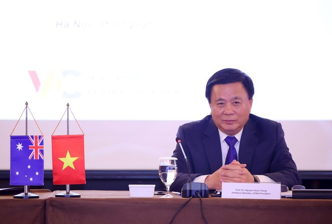 Nguyen Xuan Thang, miembro del Buró Político y director de la Academia Nacional de Política Ho Chi Minh, en el evento. (Foto: VNA) Nguyen Xuan Thang, miembro del Buró Político y director de la Academia Nacional de Política Ho Chi Minh, en el evento. (Foto: VNA)