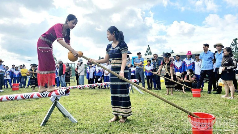 Se han restaurado y preservado numerosos festivales tradicionales en Lam Dong desde el capital del proyecto. Se han restaurado y preservado numerosos festivales tradicionales en Lam Dong desde el capital del proyecto.