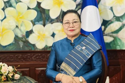 La embajadora de Laos en Vietnam, Khamphao Ernthavanh (Foto: VNA)