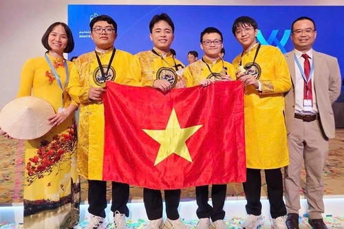 La delegación de Vietnam (Foto: Ministerio de Educación y Formación de Vietnam)