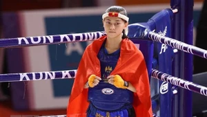 La atleta vietnamita Huynh Ha Huu Hieu.