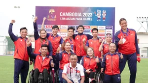 Equipo de atletismo de Vietnam (Fotografía: hanoimoi.com.vn)