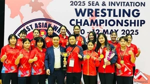El equipo de lucha libre vietnamita.