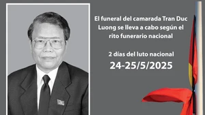 Ceremonia fúnebre del expresidente vietnamita Tran Duc Luong