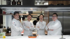 El equipo vietnamita competirá en la ronda final del concurso culinario Bocuse d'Or, que se inaugurará en Francia el 25 de enero de 2025. (Fotografía: Bocuse d'Or Vietnam)