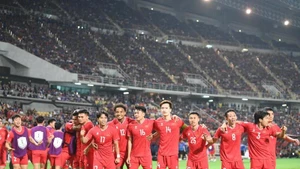 La selección nacional de fútbol de Vietnam. (Fotografía: Nhan Dan)
