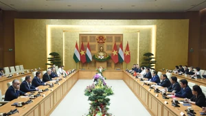 Panorama de la reunión. (Fotografía: Nhan Dan)