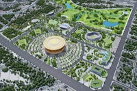 Vista en perspectiva del Complejo Deportivo Olímpico, con el Estadio Trong Dong como eje central. (Foto: VOV)
