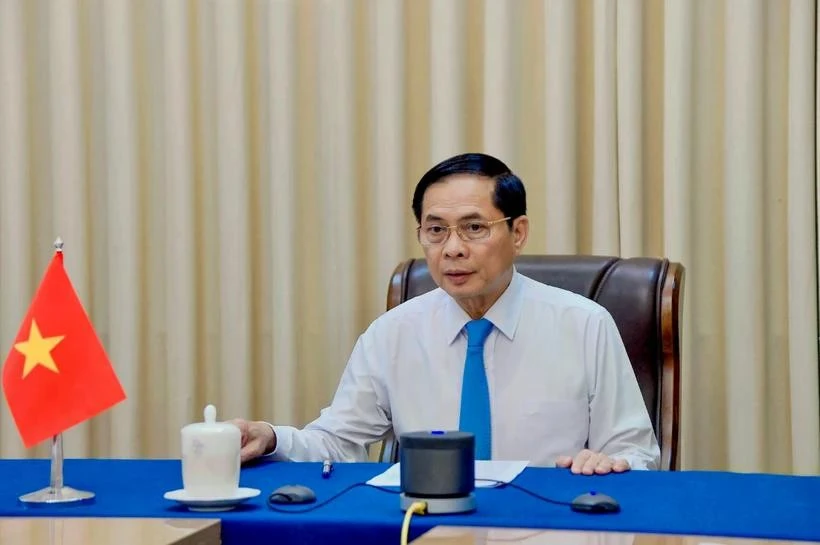 El viceprimer ministro y canciller de Vietnam, Bui Thanh Son (Foto: VNA)