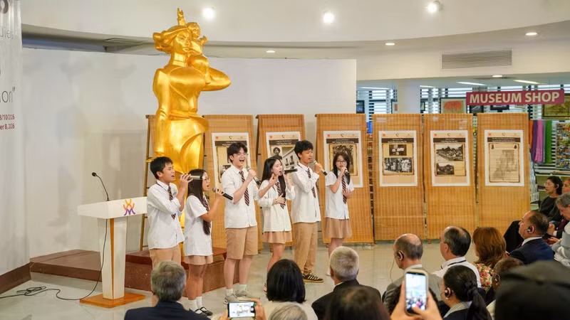 La exposición “Mujeres revolucionarias mexicanas” refleja la continua cooperación entre el Museo de la Mujer de México y el Museo de la Mujer de Vietnam. (Foto: Vuong Diem)