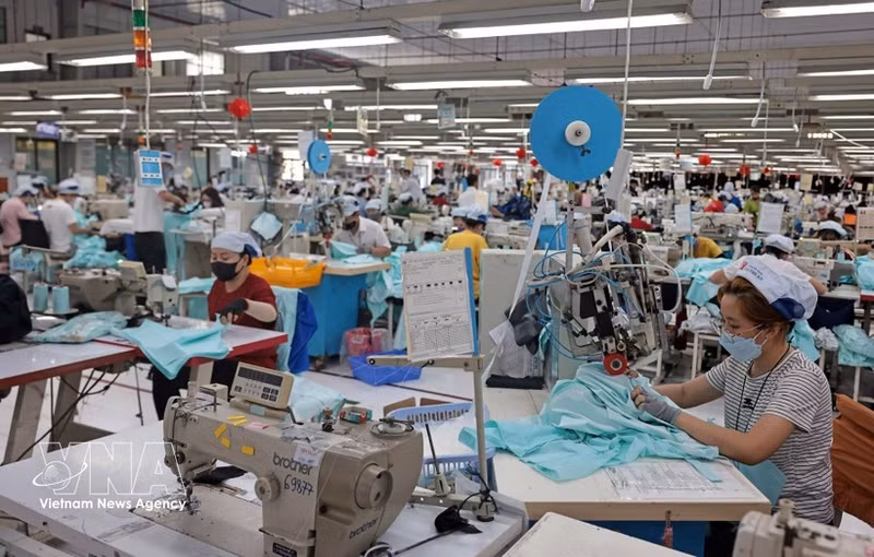 Las prendas de vestir son uno de los principales productos de exportación de Vietnam a Rusia. (Foto: VNA)