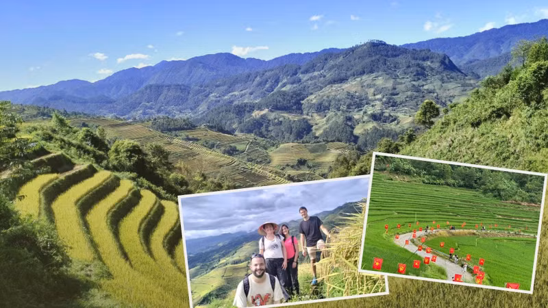 Imágenes de turistas latinoamericanos durante sus recorridos por Vietnam y de paisajes de algunos destinos del país. (Fuente: Nhan Dan, colaboradores y turistas entrevistados)
