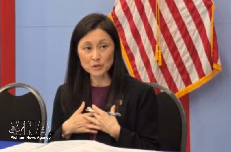 La embajadora de Estados Unidos en Vietnam, Jennifer Wicks. (Foto: VNA)