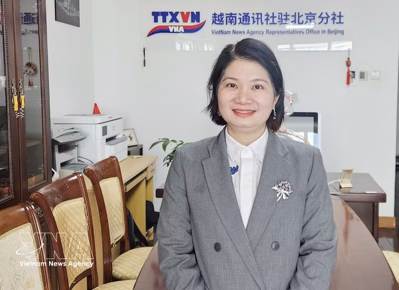 La doctora Pham Thi Thanh Loan, directora general de la empresa de Turismo, Comercio y Servicios Vietnam-Guangdong. (Foto: VNA)