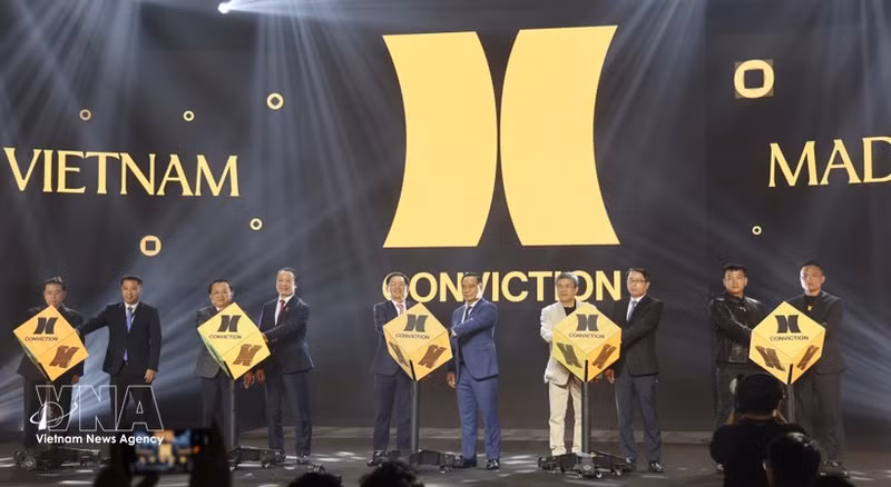 En la ceremonia de inauguración del Festival de Tecnología de Ciudad Ho Chi Minh - Conviction 2026. (Foto: VNA)