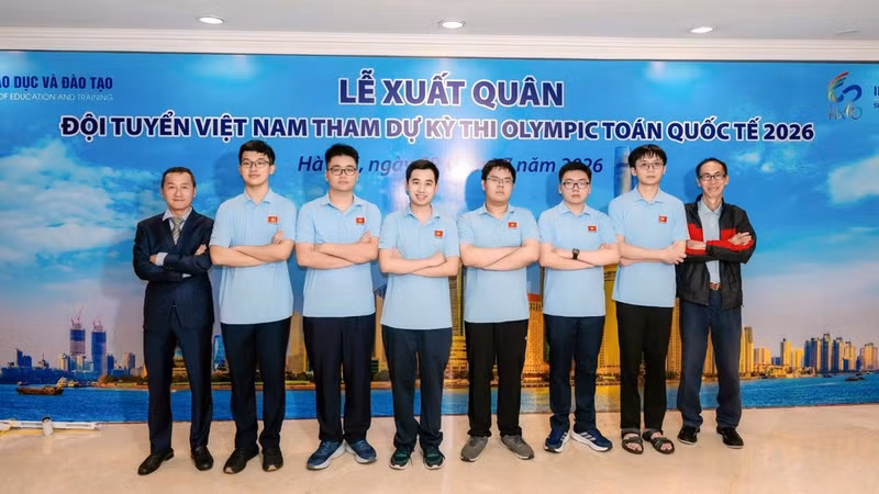 Estudiantes vietnamitas ganan medallas en la Olimpiada Internacional de Matemáticas 2026. (Foto: VNA)