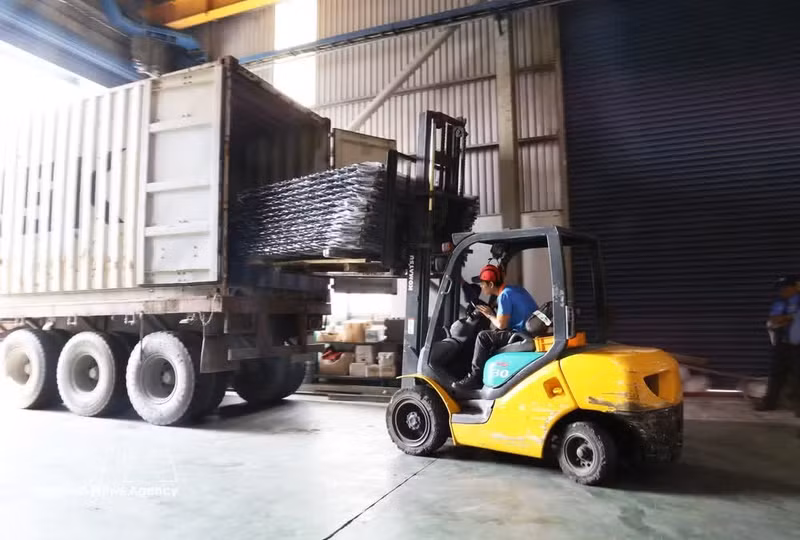 Operaciones logísticas en el Parque Industrial de Tan Phu Trung, Ciudad Ho Chi Minh. (Foto:VNA)