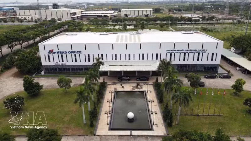 Sede de la Sociedad Anónima Thanh Bình Phú Mỹ en el Parque Industrial Especializado Phu My 3. (Foto: VNA)