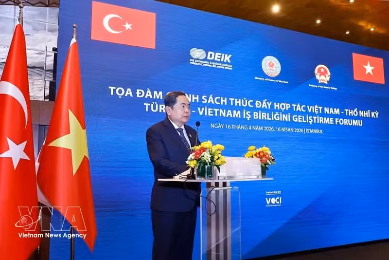 El presidente de la Asamblea Nacional (AN) de Vietnam, Tran Thanh Man, en el evento. (Foto: VNA)