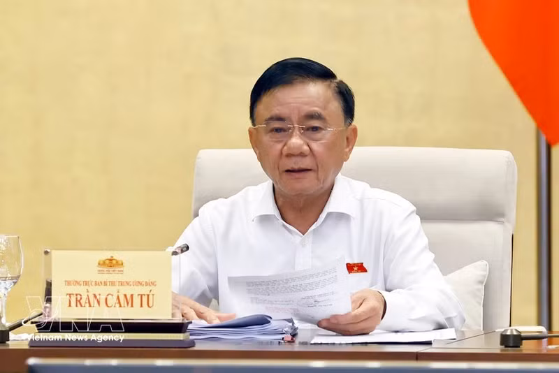 El miembro del Buró Político y miembro permanente del Secretariado del Comité Central del Partido Comunista de Vietnam (PCV), Tran Cam Tu. (Foto: VNA)