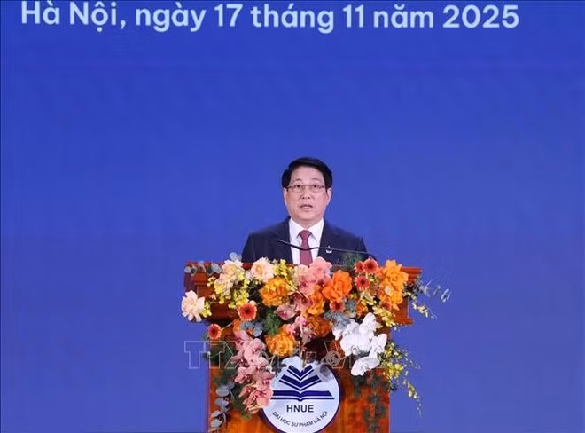 El presidente de Vietnam, Luong Cuong, interviene en la cita. (Foto: VNA)