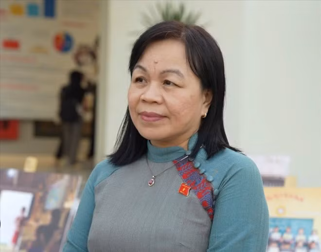 La vicepresidenta de la Comisión de Cultura y Sociedad de la Asamblea Nacional, Nguyen Thi Mai Hoa. (Foto: VNA)