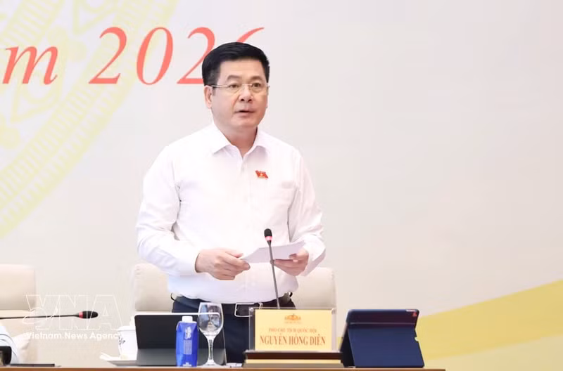 El vicepresidente de la Asamblea Nacional, Nguyen Hong Dien, en el evento. (Foto: VNA)