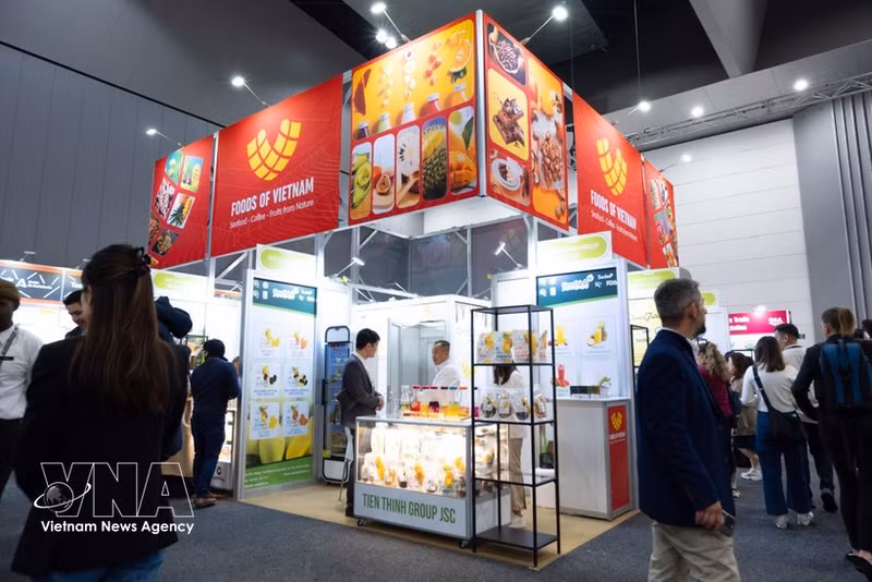 Un stand de Vietnam en Fine Food Australia 2026. (Foto: VNA)