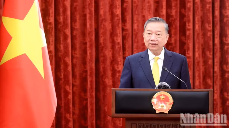 El secretario general del Partido Comunista de Vietnam y presidente de la República, To Lam. (Foto: Nhan Dan) 