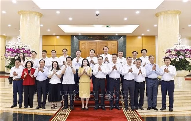 El Grupo de Trabajo N.º 3 estuvo encabezado por Tran Thanh Man, titular de la Asamblea Nacional. (Foto: VNA)