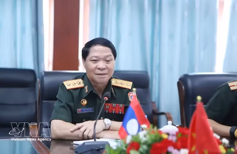Vongsone Inpanphim, viceministro de Defensa y director del Departamento General de Política del Ejército Popular de Laos. (Foto: VNA)