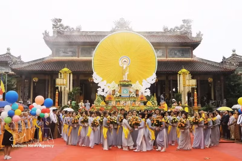 Una de las actividades en el Festival de Vesak 2025. (Foto: VNA)