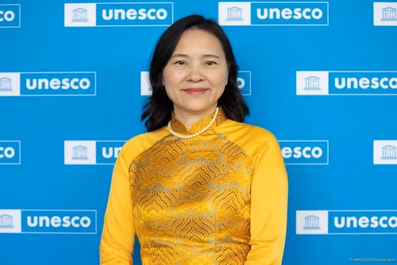La embajadora Nguyen Thi Van Anh, representante permanente de Vietnam ante la Unesco. (Foto: VNA)