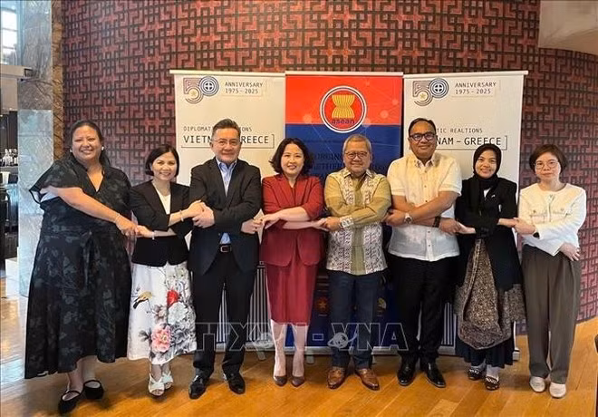 Embajadores de la Asean en la reunión. (Foto: VNA)