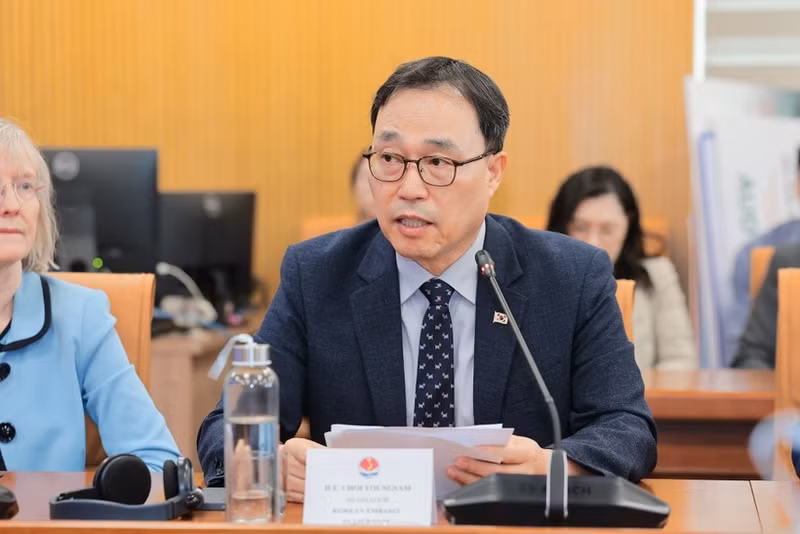 El embajador de Corea del Sur en Vietnam, Choi Youngsam. (Foto: VNA)