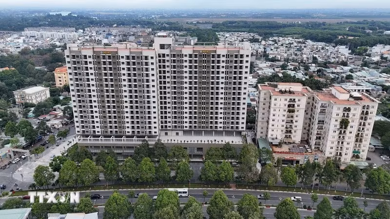 Los proyectos de vivienda social A6 y A7 acaban de finalizar en el barrio de Tran Bien, provincia de Dong Nai. (Foto: VNA)