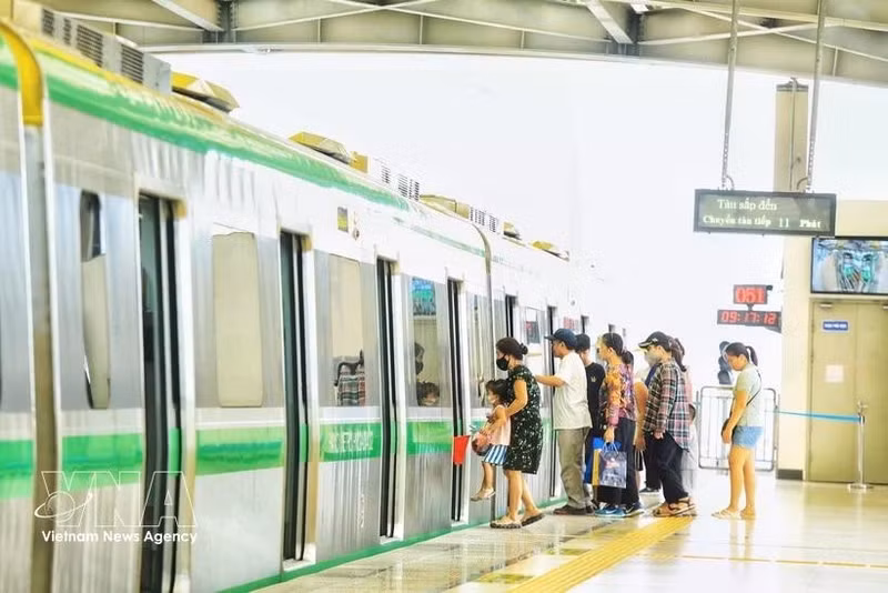 Línea ferroviaria urbana Cat Linh–Ha Dong. (Foto: VNA)