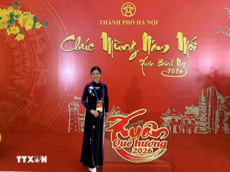 Nguyen Thi Lien, directora del Club de Idioma Vietnamita en Malasia y vicepresidenta de la Asociación de Mujeres Vietnamitas en ese país. (Foto: VNA)