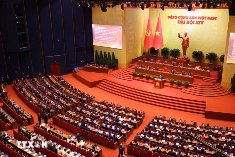 En la sesión de apertura del XIV Congreso del Partido. (Foto: VNA)