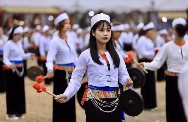 Festival de la etnia minoritaria Muong en primer mes del Año Lunar. (Foto: VNA)