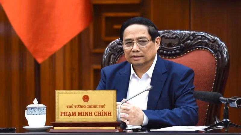 El primer ministro de Vietnam, Pham Minh Chinh, en el evento.