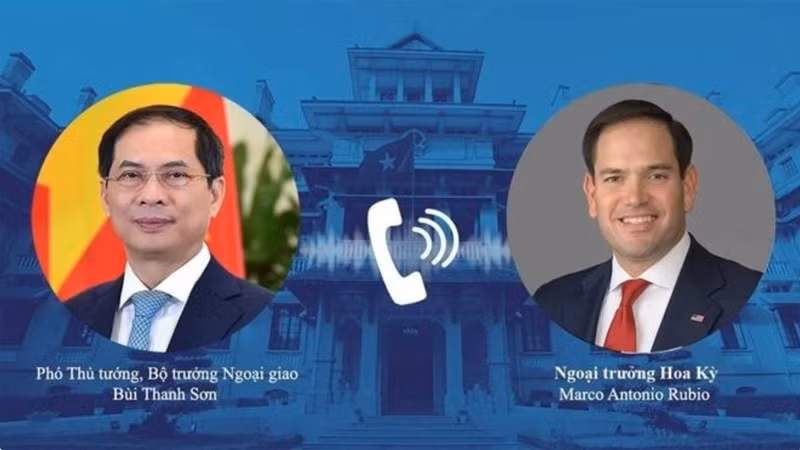 Vicepremier y canciller vietnamita conversa con secretario de Estado de EE.UU.
