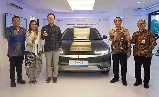 PT Hyundai Motors Indonesia entrega 117 Ioniq 5 para medio de transporte oficial en la 42 Cumbre de la Asean. (Fotografía: Hyundai Motor Company)