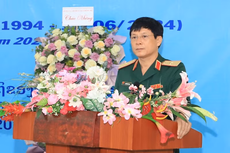 El general de división Pham Hong Thai, comisario político adjunto y jefe del Comité Directivo para la búsqueda, recogida e identificación de restos de soldados caídos (Comité Directivo 515) de la Región Militar 2. (Foto: VNA)