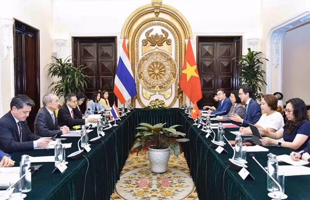 Escena de la reunión (Fotografía: La Cancillería de Vietnam)